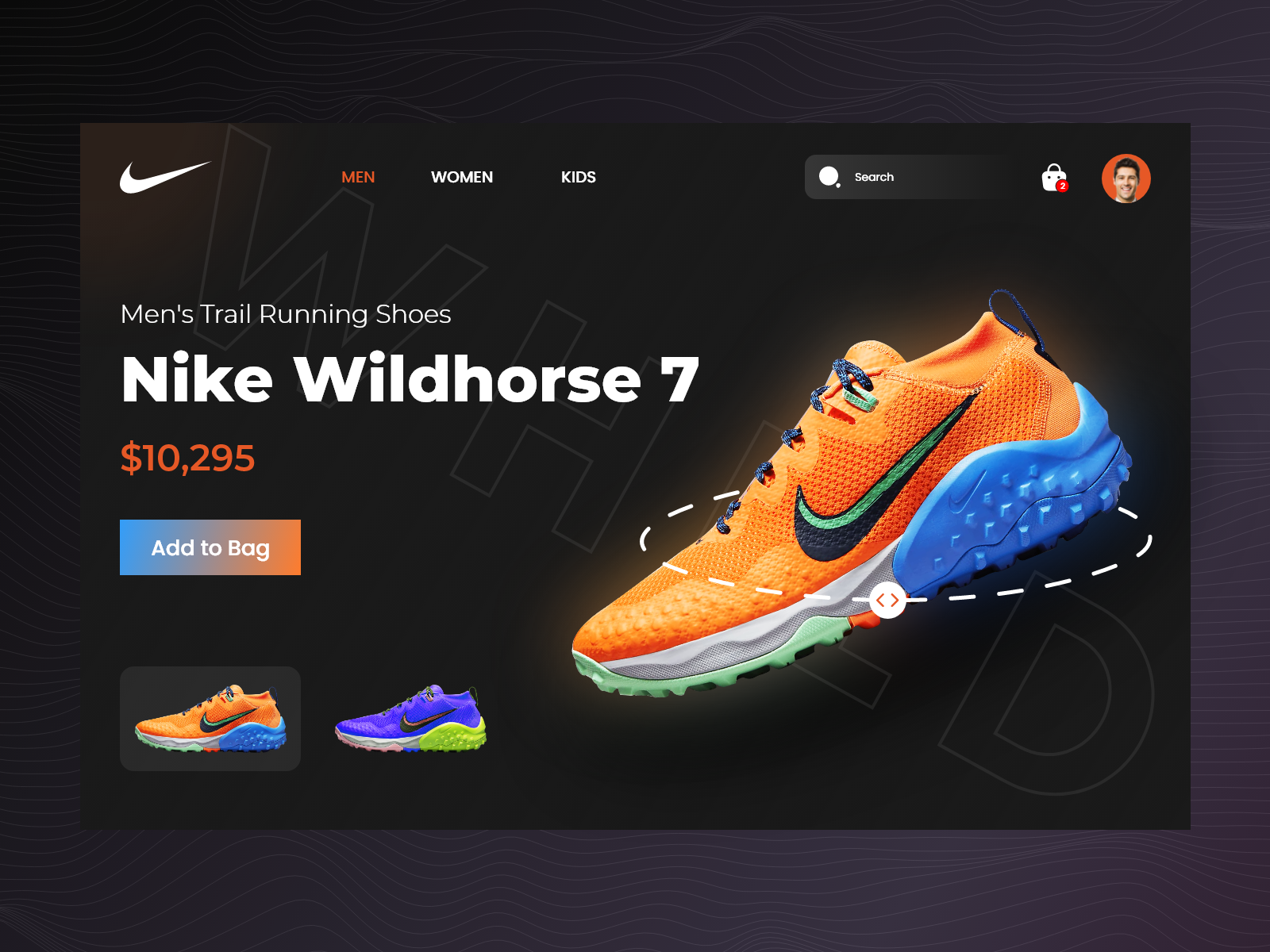 Nike Shoes Landing Page By TecOrb Technologies On Dribbble