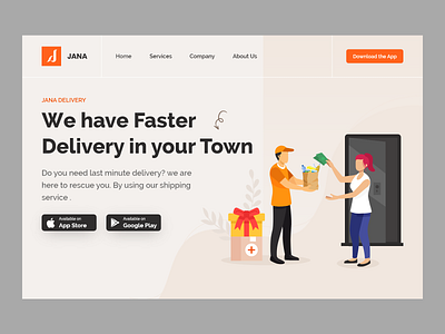 Delivery Landing Page