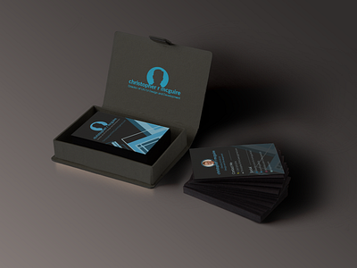 Business Card (Personal) branding business card clean design dark theme design logo modern personal brand