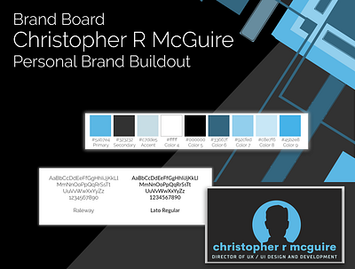 Personal Brand Board branding dark theme design logo personal brand typography