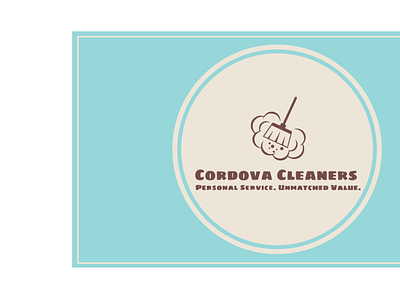 Cordova Cleaning Branding and Business Card Design branding business card clean design logo