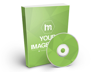 Standing Paperback Book And Cd Dvd Disc Mockup