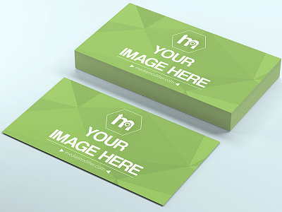 Stack of Business Cards Mockup