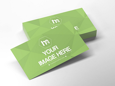 Front And Back Business Card Mockup