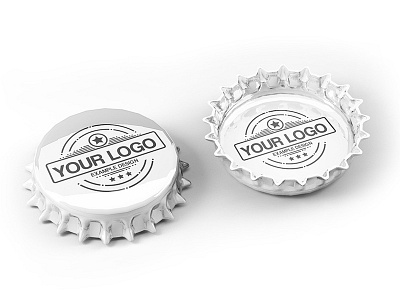 Metal Bottle Cap Mockup beer cap mockup bottle cap cap mediamodifier mockup mockup generator online bottle cap mockup psd mockup