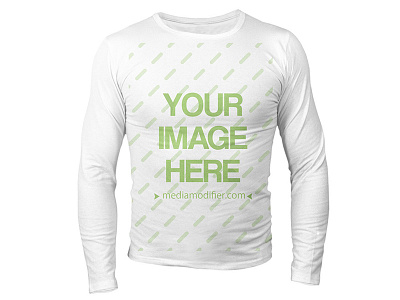 Download Long Sleeve T Shirt Mockup Generator By Mediamodifier On Dribbble