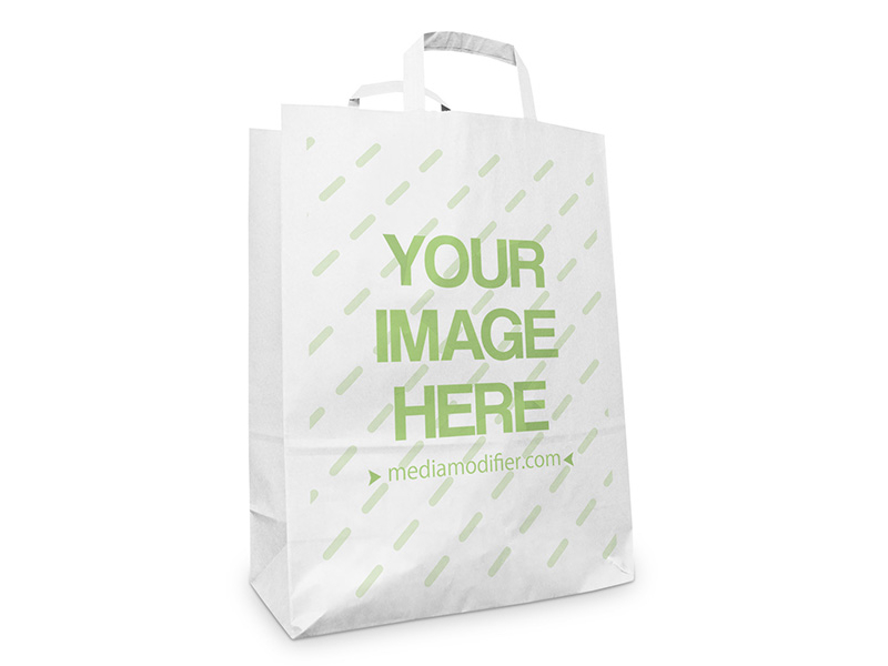 Download Paper Shopping Bag Mockup Generator by Mediamodifier on ...