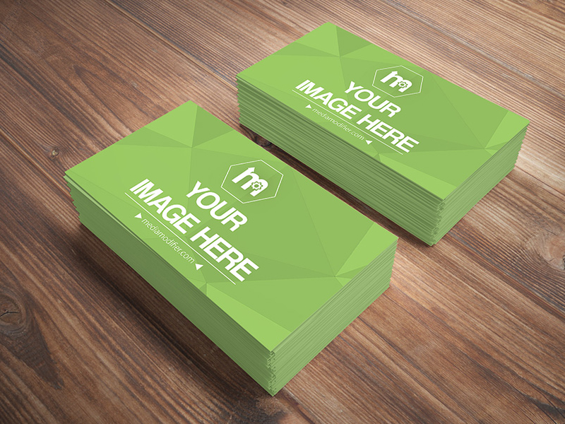 Download 3D Business Cards Stack Mockup Generator by Mediamodifier on Dribbble