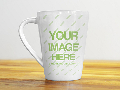 Coffee Mug On Wood Background Mockup Generator