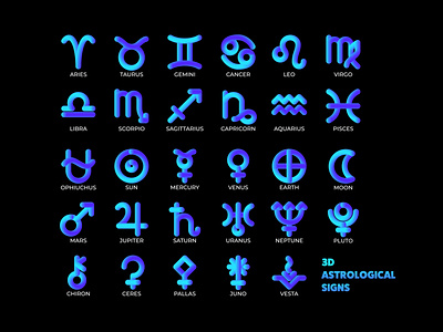 Astrological Signs designs, themes, templates and downloadable graphic  elements on Dribbble