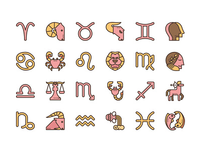 Astrological Sign Icons