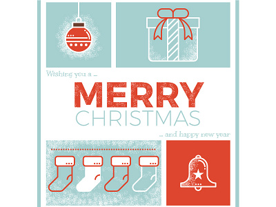 Christmas card ball bell card christmas gift icon merry new year present socks template xmas