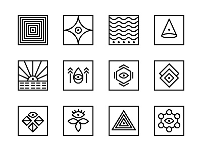 Free abstract geometric shape abstract eye free freebie geometric icon polygon sacred triangle tribal wave