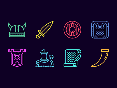 Fancy Viking Game Icon Set