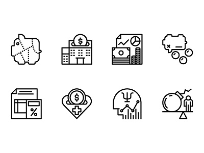 Money management icons