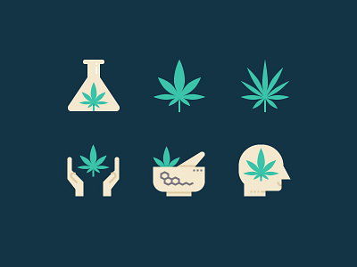 Medical cannabis cannabis flat herb icon marijuana medical weed