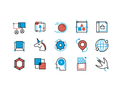 blueprint icons blueprint icon icons tech unicorn