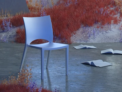 Empty chairs series 3d animation c4d cgi cinema 4d color design fluid illustration octane photoshop