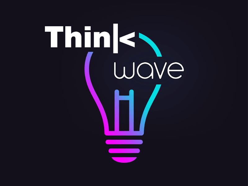 ThinkWave - Animated Logo for Hackathon animation graphics identity logo styling