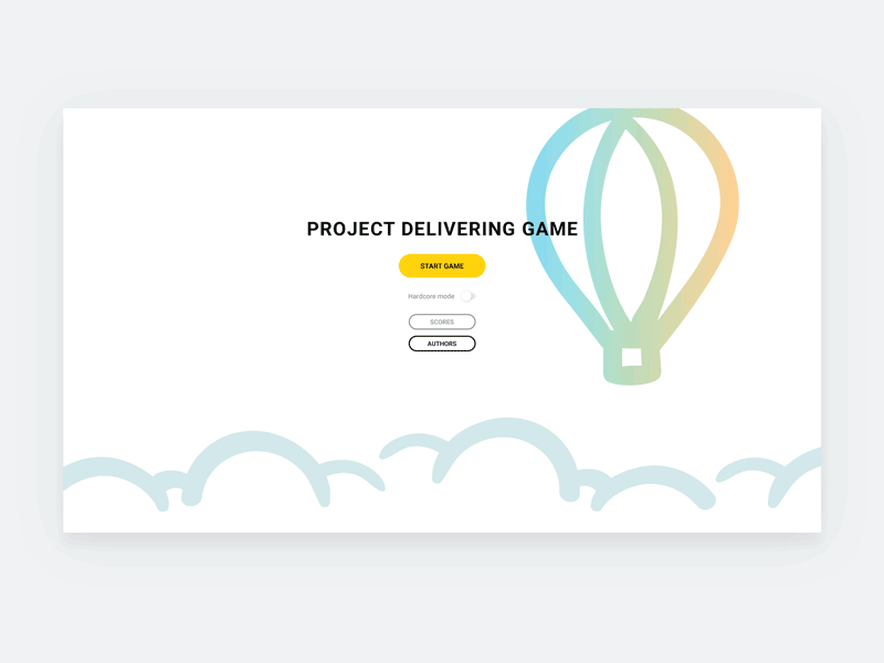 Project Delivering Game (Hackathon) interaction design uiux web app web design web game