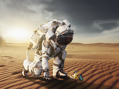 Astronaut artwork astronaut composing digital imaging graphic design manipulating photoshop