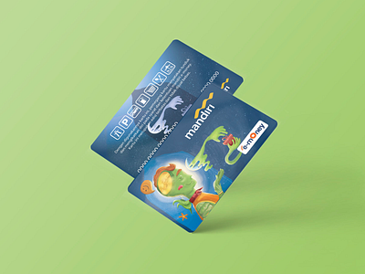 Mandiri E-Money alien card digital illustration illustration magic money moon ramadhan