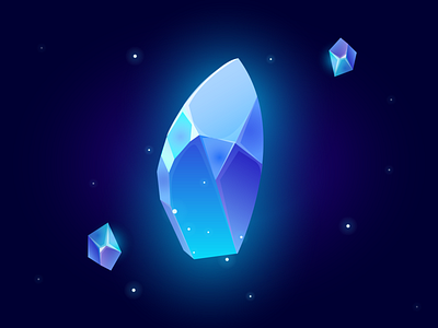 crystals illustration vector