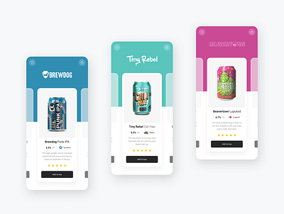 Build a Beer Box app beer colour craft design ecommerce modern ui uiux ux web design webdesign