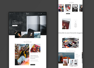 Magazine Publishers Store ecommerce luxury magazine modern ui uiux ux webdesign