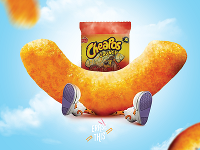Cheapos cheetos collection design eraser funny graphic illustration life logo logotype mistakes typography