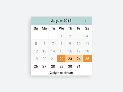 Date Range Picker for Booking