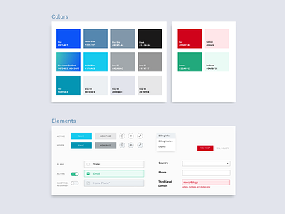 CMS Style Guide design system product design style guide ui components ui elements ui guide user interface user interface design ux design web design