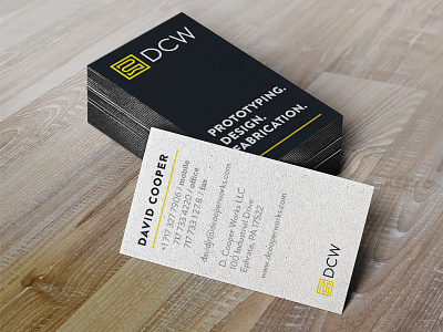 Business Card Design for DCW branding business card identity logo