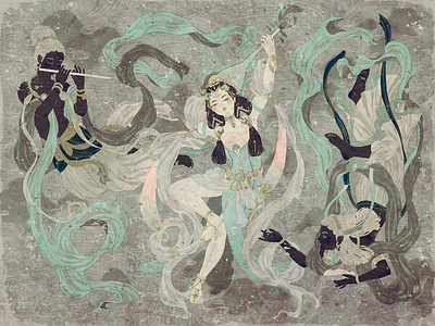 DUNHUANG00 art digitaldrawing drawing illustration painting