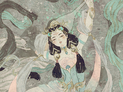 DUNHUANG03 art digitaldrawing drawing illustration painting photoshop