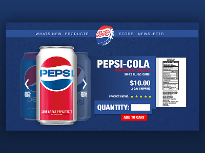 Dailyui 012 dailyui design pepsi uidesign 100daychallenge