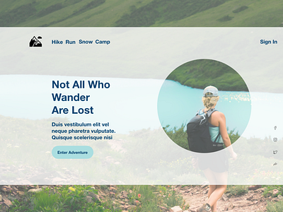 Travel Site adobe xd ui design web design