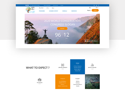 IUNC World Conservation Congress 2020 graphic graphic design typography uiux visual design web design