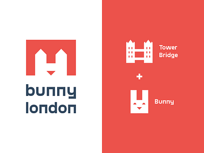 Bunny London animal big ben brand bride bunny carrot clean england famous flat logo logomark london mark minimal modern natural rabbit rabbit logo tower