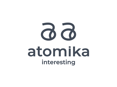 Atomika interesting logo design brand branding center creative design eyes icon it letters logo logomark logotype mark minimal modern simple symbol tech tehnology vector