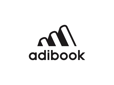 Adibook logo design adidas book brand branding branding and identity concept design icon library logo logomark logotype mark minimal modern nike read simple symbol vector