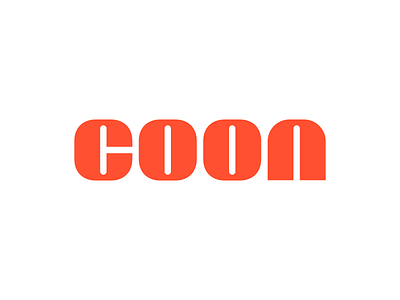 Coon logo 70s 80s brand identity branding coon custom typography design font lettering lettering logo logo logo design logotype retro retro typography rounded typeface typographic logo typography vector