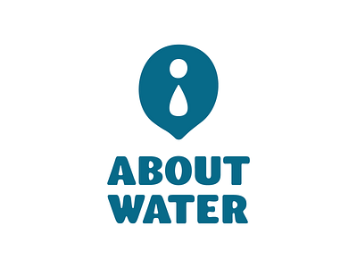 About water logo about branding clear design drop graphic design h2o icon info liquid logo logotype mark minimal sea symbol talk vector water water drop