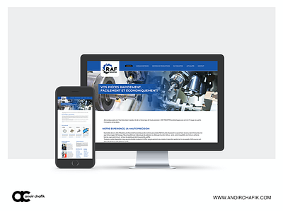 RAF INDUSTRIE Web design