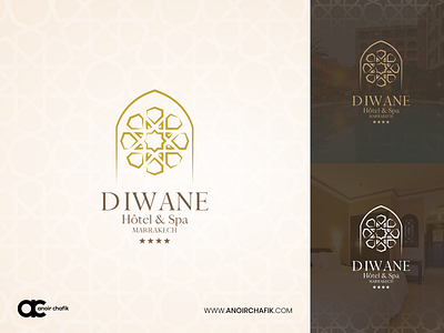 Logo Diwane Hotel & Spa Marrakech anoirchafik arab arabic artwork brand brand design branding casablanca creative design design art hotel hotel branding logo logo design logodesign logos logotype marrakech morocco