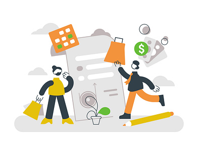 Buy now pay later concept business business people buy now pay later buyer buying cash character concept design ecommerce flat illustration man money office people phone shopping team vector