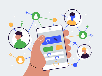 Social network illustration