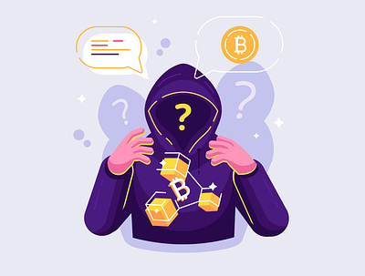 Satoshi Nakamoto - person or persons who developed bitcoin 3d anonymous bitcoin blockchain character cracker cryptocurrency design digital flat illustration money person satoshi nakamoto vector