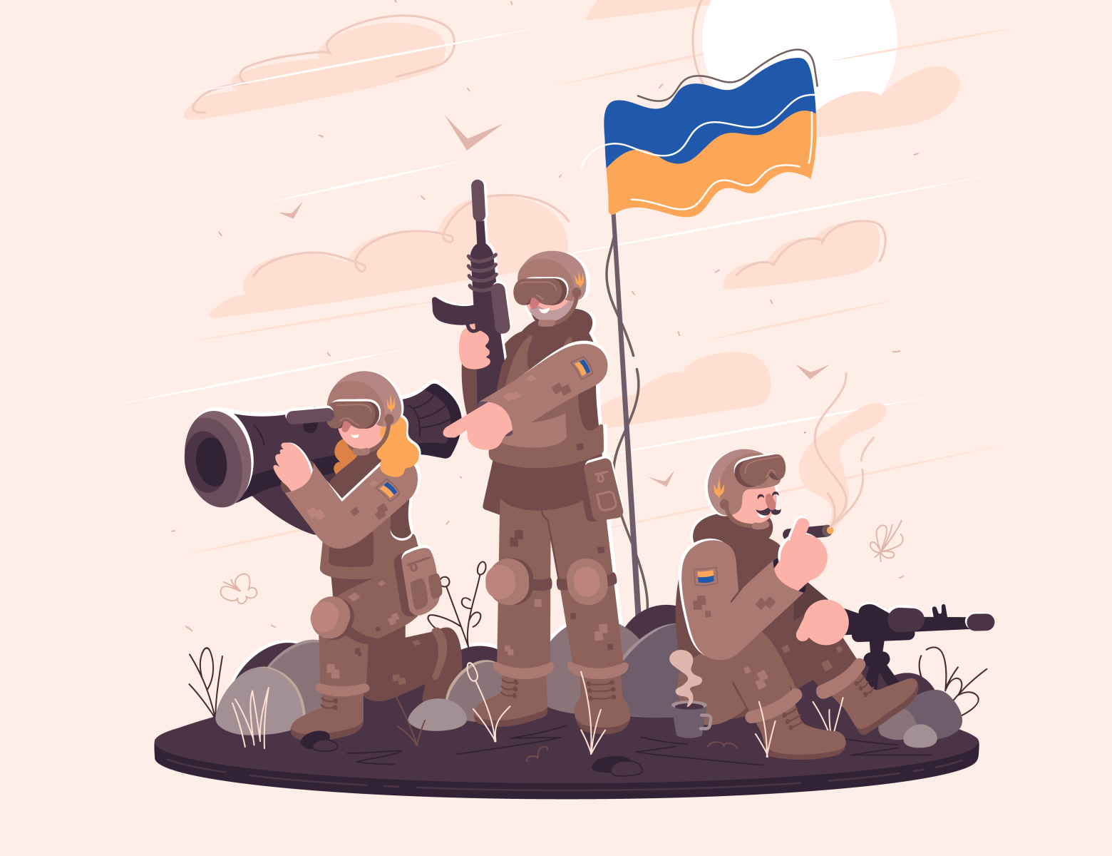 armed forces of ukraine. metahistory x marco army character cute design europinian female feminism flat illustration military people soldier standwithukraine ua ukraine vector war zsu збройні сили україни зсу