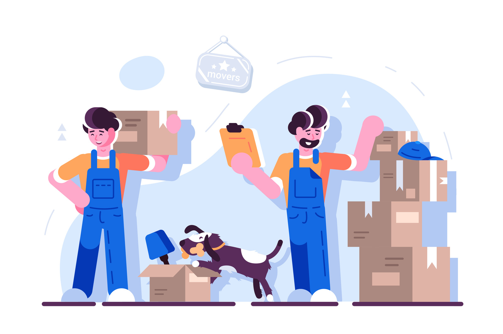 Movers at work by serj marco on Dribbble